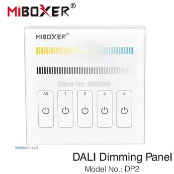 MiBOXER DALI 86 Touch-Panel CCT Farve Temperatur Justerbar Smart LED-Controller DP2 for CCT LED Strip