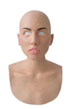 Halloween Skaldet Skønhed Kvinder Latex Maske Halloween Realistisk Sjove Full Face-Maske, Latex Maske Maskerade Cosplay Parti Prop