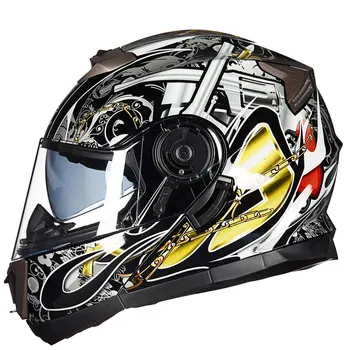 Motorcykel Full Face Hjelm, Visir Motocross Racing Hjelm Visirer One-size-passer til alle for GXT 160