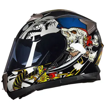 Motorcykel Full Face Hjelm, Visir Motocross Racing Hjelm Visirer One-size-passer til alle for GXT 160