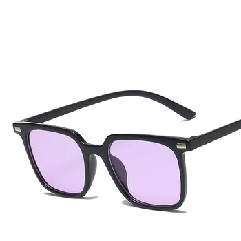 RunBird 2019 Nye Sommer Square Solbriller Kvinder Mænd Retro solbriller Kvindelige UV400 Klare Blå Pink Nuancer Til Kvinder Gafas 5385