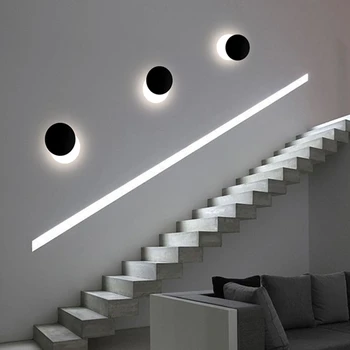 Moderne Led-Væglampe Kreative Solar Eclipse Væg Lamper Til Stuen Soveværelse Nordisk Indretning Sengen Væglampe Badeværelse Kampprogram