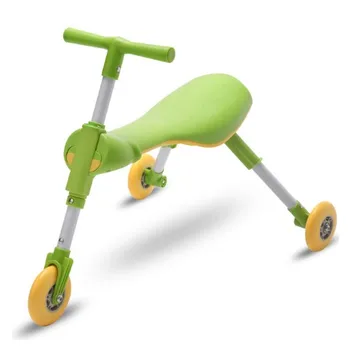 Børn 1-2-3-6 år gamle Walker Motorcykel Mantis bil størrelsen folde scooter Ingen pedalen yo-yo scooter