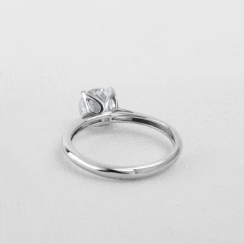 ANZIW Klassiske Runde Cut Vielsesring NSCD SONA Kabale Engagement Ringe 925 Sterling Sølv Mode Bijoux Ringe anillos