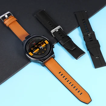 Original Håndledsrem i Læder Silicium Wtach Rem 26mm Smartwatch Band Mænd For KOSPET PRIME 2 4G Android Smartwatch Armbånd