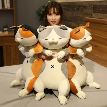 Nye Huggable Søde Shiba Inu Hund & Kat Plys Legetøj Fyldte Lange Dyr Sove Kæreste Pude Dukke Kontor Pude Børn Piger Gave