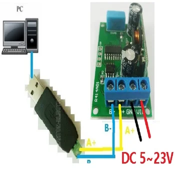 R414A01 DC 5V-23V RS485 Modbus Rtu Temperatur og luftfugtighed sensor Remote overtagelse overvåge erstatte DHT11 DHT22 DS18B20 PT100