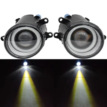 2PCS LED Fog Light Angel Eye with lens For Toyota Camry XV40 2006-2011 For Lexus GS350 GS450h LX570