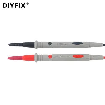 DIYFIX 1Pair KAT III 1000V 20A Silikone Ledning Probe Tester Fører Pin-kode for Digital Multimeter nålespidsen Multi Meter Tester Probe