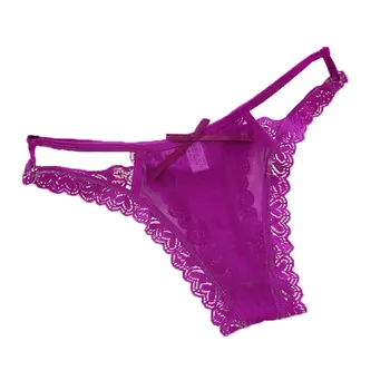 2020 Nye Kvinder Lace Lingeri, Trusser, Underbenklæder Ultra-Tynd Mesh Transparent Sexet Lav talje G-streng Stropper Underwear Trusser