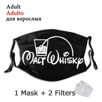 Malt Whisky Ikke-Disponible Munden Ansigtsmaske Whisky Drikker Støvtæt Maske Med Filtre Til Beskyttelse Åndedrætsværn Dæmpe