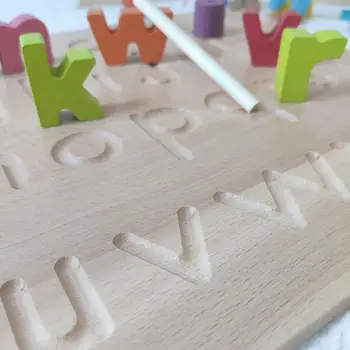 Montessori Matematik Toy Digitals yrelsen Digital Kognition Skriftligt Praksis Legetøj til Børn i Førskole-Uddannelse Bøg Træ -