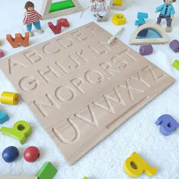 Montessori Matematik Toy Digitals yrelsen Digital Kognition Skriftligt Praksis Legetøj til Børn i Førskole-Uddannelse Bøg Træ -