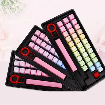 Rainbow-Blå Demon RGB PBT-35 Nøgler OEM Dobbelt Shot-Baggrundsbelyst Tasterne for Cherry Mekanisk Tastatur GH60 POKER 61