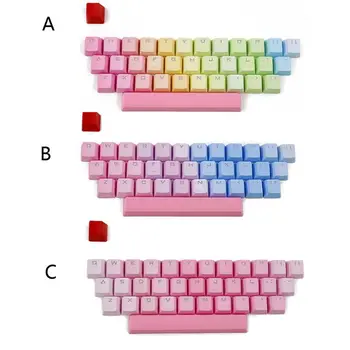Rainbow-Blå Demon RGB PBT-35 Nøgler OEM Dobbelt Shot-Baggrundsbelyst Tasterne for Cherry Mekanisk Tastatur GH60 POKER 61