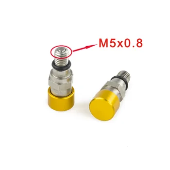 M5x0.8 Gaffel lufttryk Bleeder sikkerhedsventiler For Suzuki DRZ250 400E/SM RM60 65 80 85L 100 125 250 RMX250 450Z RMZ250 450 Osv.