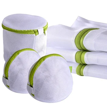 6stk/set vaskepose Snor Bh Undertøj Produkter Tøjvask Tasker Nyttige Mesh Net Bh Vask Pose Lynlås vasketøjspose