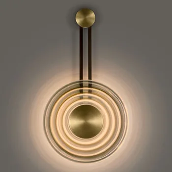 Moderne Led-Væglampe I Glas Kreative Sconces Nordisk Belysning Minimalistisk Stuen Soveværelset Ved Siden Af Sengen Dekoration Indendørs Lys