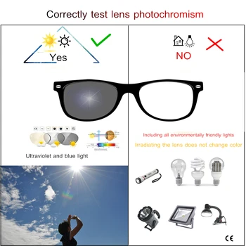 JIE.B-Smart Progressiv Multifokal Fotokromisk Læsning Briller nær og fjern Multifunktion uindfattede briller Bifokale Briller