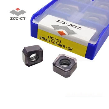 Nye Ankomst ！10stk ZCCCT hårdmetal til fræsning tip SNEG1506ANR-GM YBS203 for svære at skære materiale, nikkel eller titanium legering sneg
