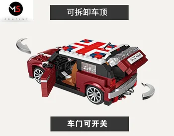 400+pc ' er byggesten Legetøj Bygning mini bil model Technic Serien Mini Cooper Bil Og Bus Indstiller Model EducationToys Gaver