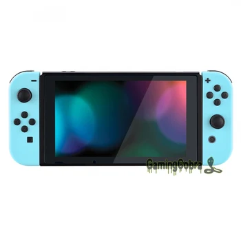 Soft Touch Himlen Blå Plade w/ Controller Boliger Shell w/ Fuld Sæt Knapper til Nintendo Skifte Håndholdte Konsol & Glæde-Con