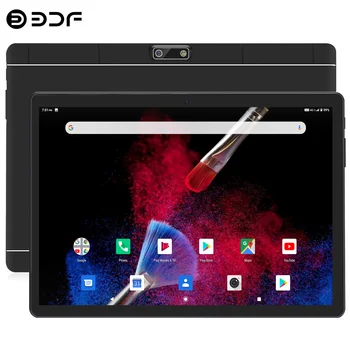 BDF-10.1 Tommer Tabletter Android 9.0 Octa Core 4G-Telefon Kalde LTE 2.5 D Hærdet Glas Google Play, 5MP Kamera, WiFi, Bluetooth GPS-Pad