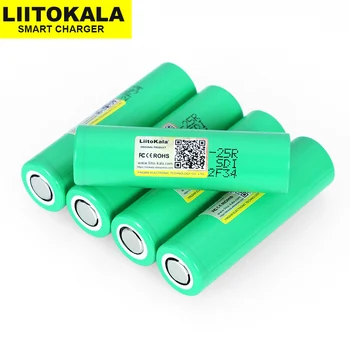 10STK Liitokala 18650 2500mah INR1865025R 20A aflade lithium batterier elektronisk cigaret batteri 18650 25R til 2019