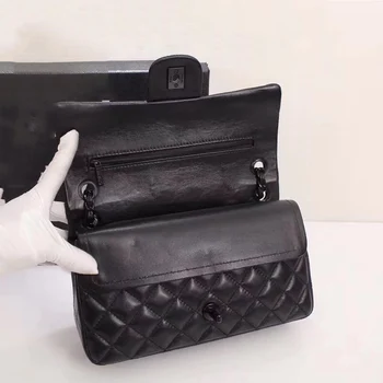 2021 Luksus Genuine leather Skulder Tasker til Kvinder Top Designer Diamond Gitter Håndtaske Quiltet Klap-Pladsen taske fåreskind taske