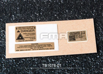FMA peq-15 F1 / F3 batteri box mærkat tb1078
