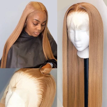 Blonde Ombre Farve Dybt Del Forreste lace wig Remy Hår, Brazilian Lige menneskehår Parykker Med Baby Hair