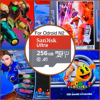 Odroid N2 256 GB micro SD-kort! For din Odroid N2 N2+, Video Previws Ora RetroArena v. 3.1.13-Emulering Station ES 12,000+ Spil