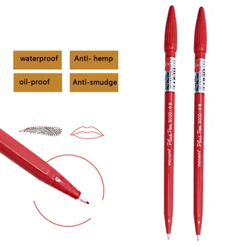 Microblading Forsyninger Tatoveringer Markør Pen rød Farve Kirurgisk Hud Markør Pen Værktøjer til Permanent Makeup Øjenbryn Tatovering Forsyninger