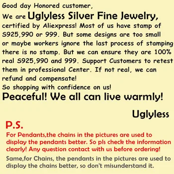 Uglyless Ægte 925 Sterling Sølv Konkave Overflade Blank Finger Ringe til Kvinder Vilde Åbne Ringe Personlig Fine Smykker