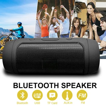 Mini USB Bluetooth Højttaler Trådløse Udendørs Stereo Bas Højttaler FM-Radio DQ-Drop