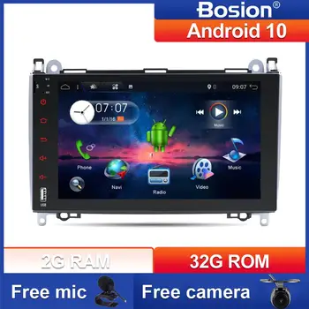 Bosion 2 din android 10.0 bil GPS NAVIGATION til Mercedes Benz B200 En B-Klasse W169 W245 Viano Vito W639 Sprinter W906 bil radio