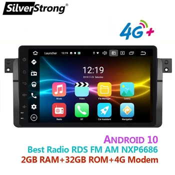 Android10,9inch,DSP Bil DVD-Radio,for BMW,E46,318 325 320 M3 3 serien,med Navi GPS,Carplay,Optisk Kabel 6M