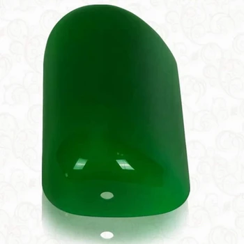 Grøn farve GLAS BANKER LAMP COVER/Bankfolk Lampe Glas Skygge lampeskærm