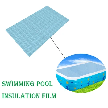 Swimming Pool Cover Beskytter Sol Rektangulære Beskyttelse Varme Hot Presenning Haven