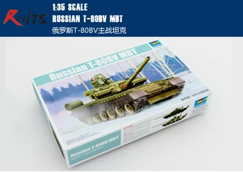 Trompetist model 05566 1/35 russiske T-80BV MBT plast model kit