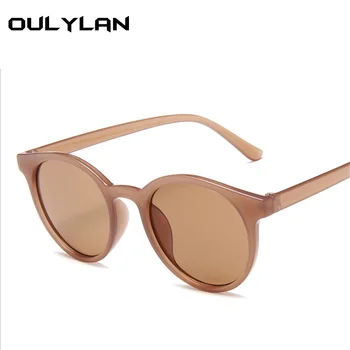 Oulylan Runde Solbriller Kvinder Mode, Retro Mærke Solen Briller Enkel Piger Briller Damer Skygge Brillerne UV400