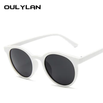 Oulylan Runde Solbriller Kvinder Mode, Retro Mærke Solen Briller Enkel Piger Briller Damer Skygge Brillerne UV400