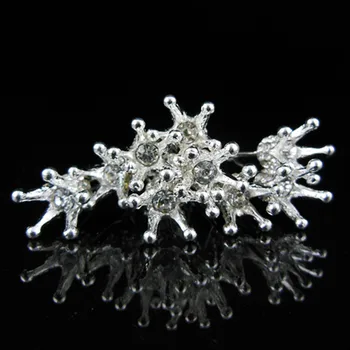 12 Stk Krone Populære Skinnende Sølv Krystal Prom Queen Smykker, Hårnåle