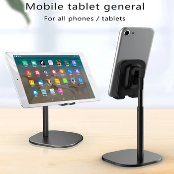 Luksus Smart Phone, Tablet Teleskopisk Desktop Stand Holder Til iPhone, Samsung, Huawei Xiaomi Oneplus Mobiltelefon Metal Support