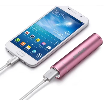 MaGeek Power Bank 3350mAh Portable Backup Power Batteri Externe Oplader Powerbank til Samsung Xiaomi Mobiltelefon [Pink]