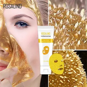 24K Golden Collagen Maske Hudorm Acne Nasal Membran Blid Tåre-off Maske Anti-aging Faldende Porer hudpleje Masker
