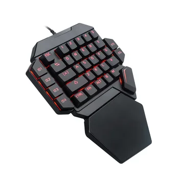 IBen RGB Kabel Gaming Mekanisk Tastatur Tastatur 35 Nøgler Én-Hånds-Blå Skifte LED bagbelyst Tastatur Makro-Definition