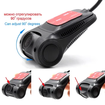 XCGaoon Wifi Bil DVR Registrator Digital Video Recorder Dash Kamera, 1080P Nat Version Novatek 96658 Objektivet Kan drejes 90 Grader