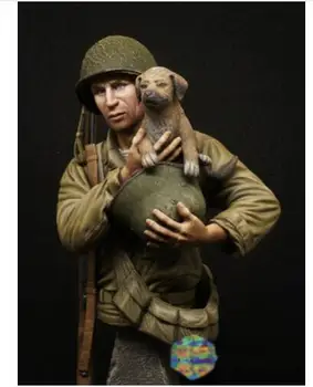 1/9 OS Infanteri Spare hunden mand buste Harpiks figur Model kits Miniature gk Unassembly Umalet