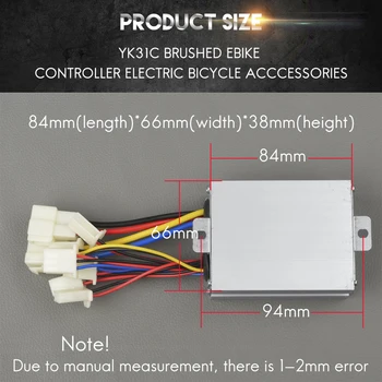Elektrisk Cykel Controller El-Scooter 500W, 24V, 36V 48V YK31C Pensel Controller -, Gas-Greb Sæt til Elektrisk Miniscooter